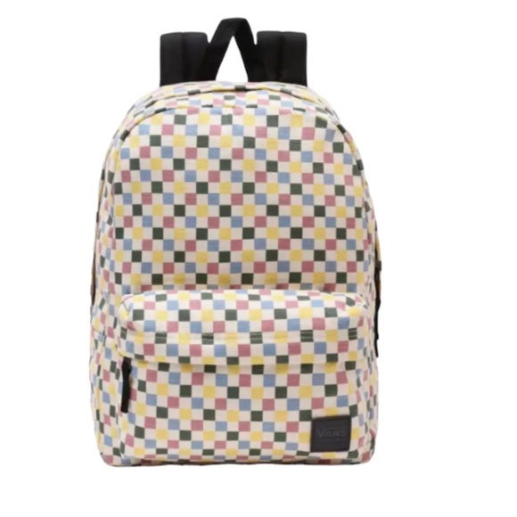 VANS Deana III Backpack Multicolor Zip Pockets School Skate VN00021MXZP - Picture 2 of 5
